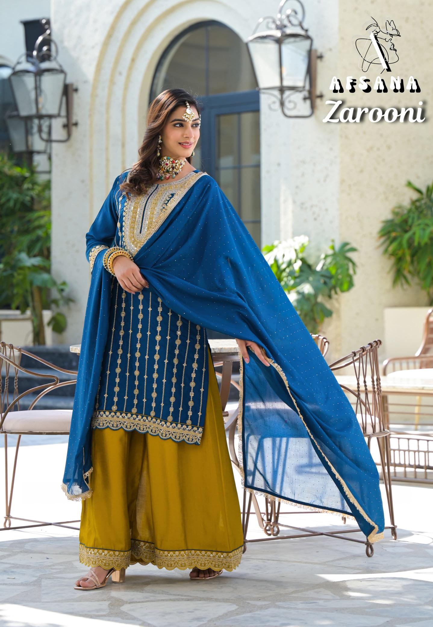 Afsana Zarooni Catalog buy wholesale pakistani suits online 