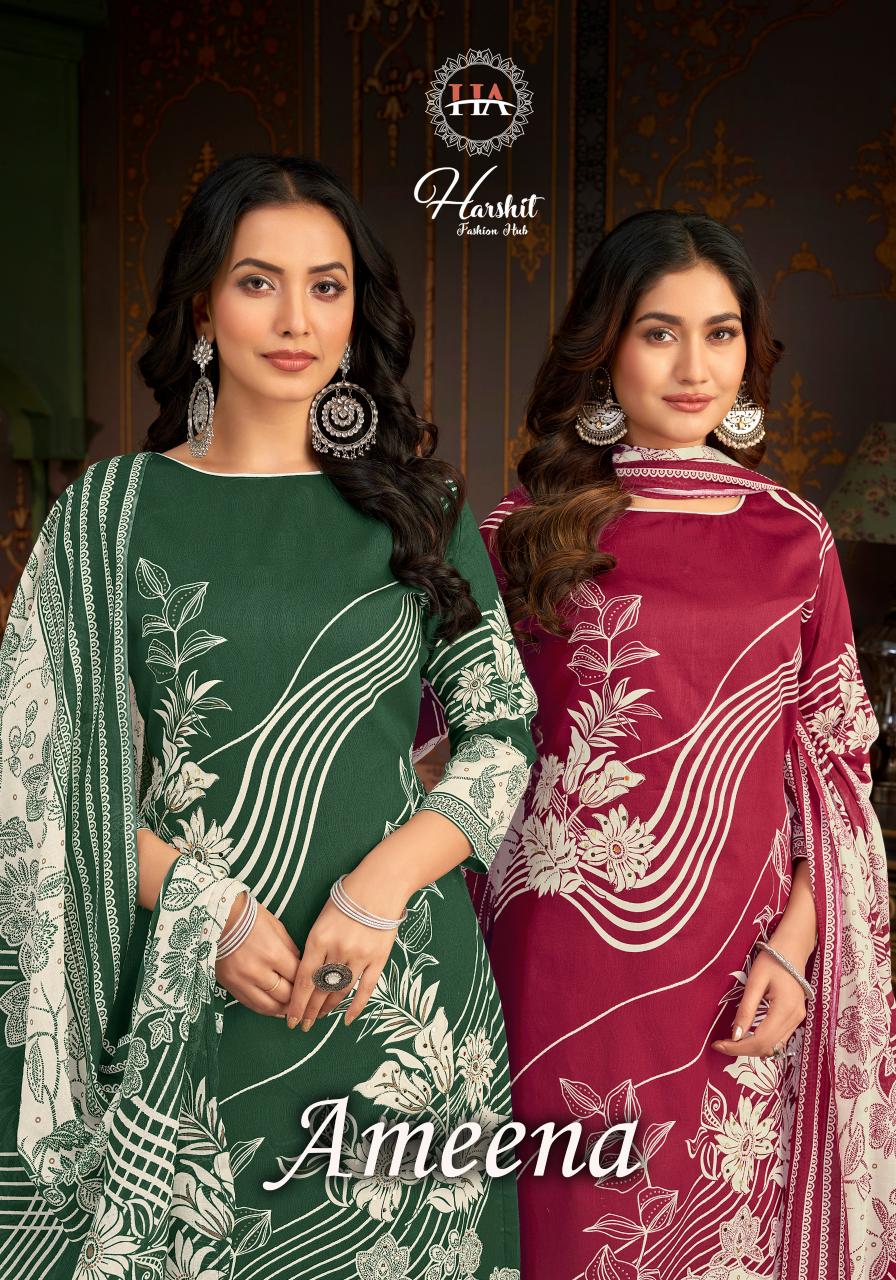 Alok Harshit Ameena Catalog arvi cotton dress materials wholesale online