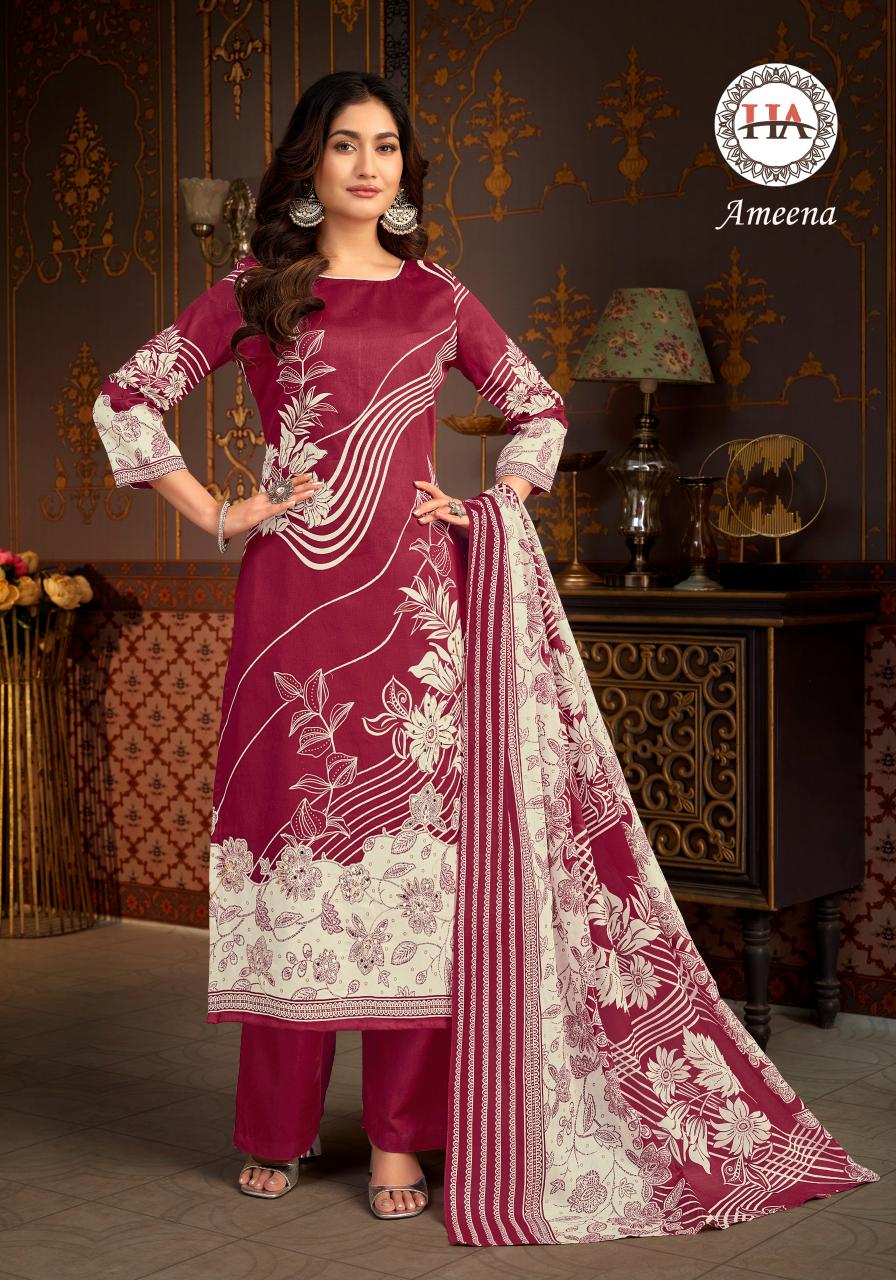 Alok Harshit Ameena Catalog arvi cotton dress materials wholesale online