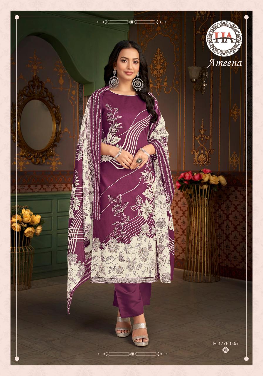 Alok Harshit Ameena Catalog arvi cotton dress materials wholesale online