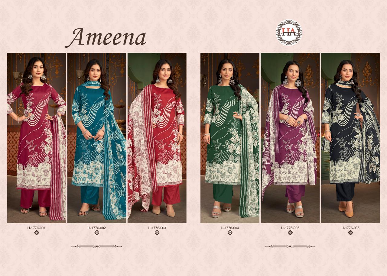 Alok Harshit Ameena Catalog arvi cotton dress materials wholesale online