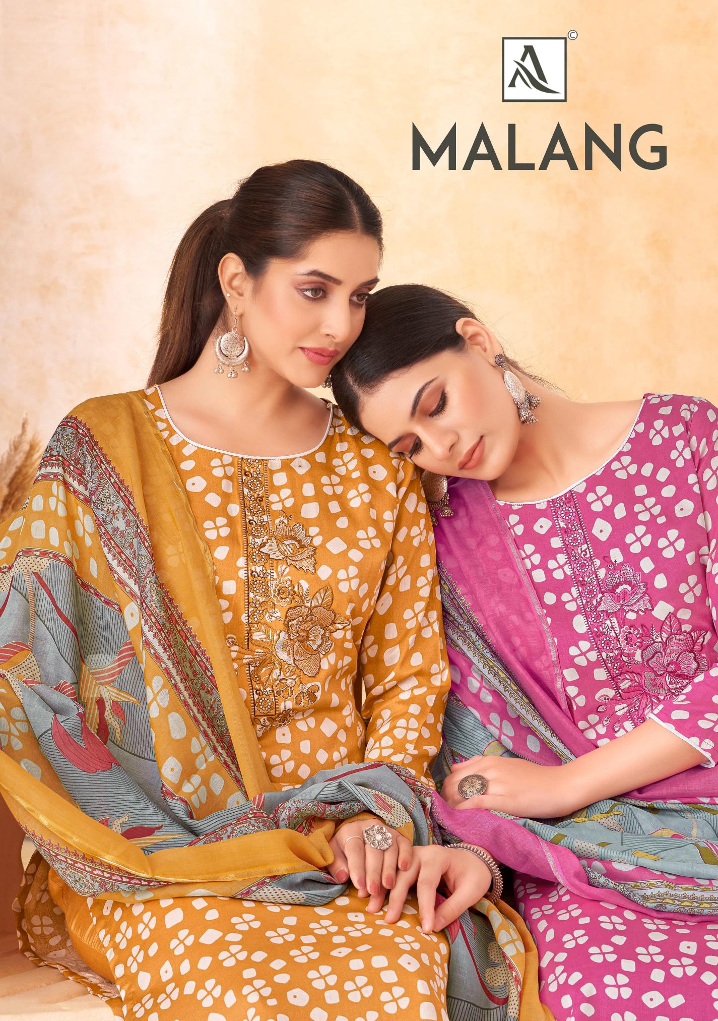 Alok Malang catalog latest dress materials wholesale