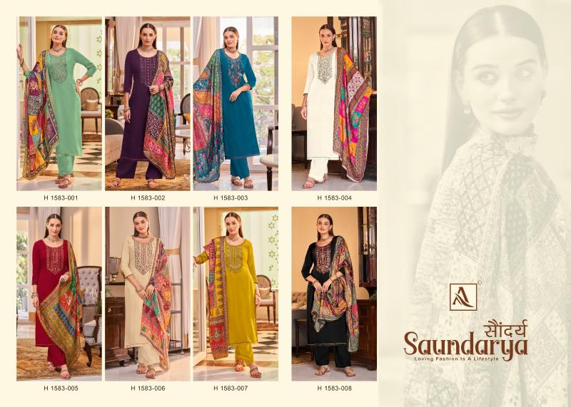 Alok Saundarya Vol 2 Catalog ladies dress material wholesale price