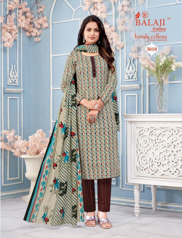 Balaji Trendy Cotton Vol-03 - Dress Material  - Wholesale Catalog