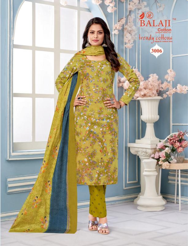 Balaji Trendy Cotton Vol-03 - Dress Material  - Wholesale Catalog