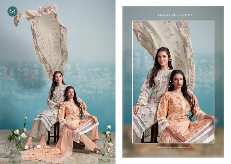 Belliza Flamingo Catalog indian dress materials wholesaler