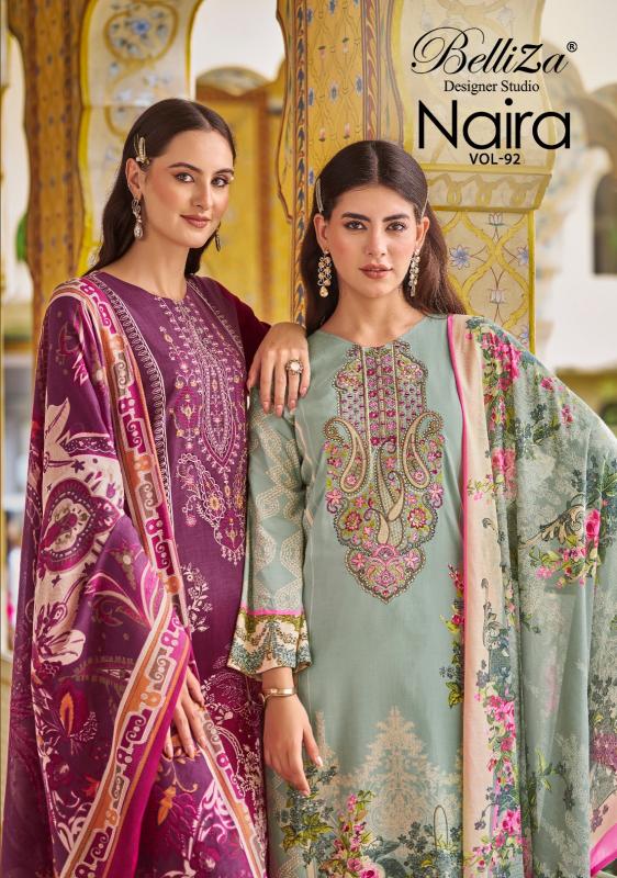 Belliza Naira Vol 92 Catalog wholesale dress material in dindigul