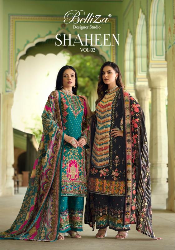 BelliZa Shaheen Vol 2 Catalog chanderi dress material wholesale in mumbai