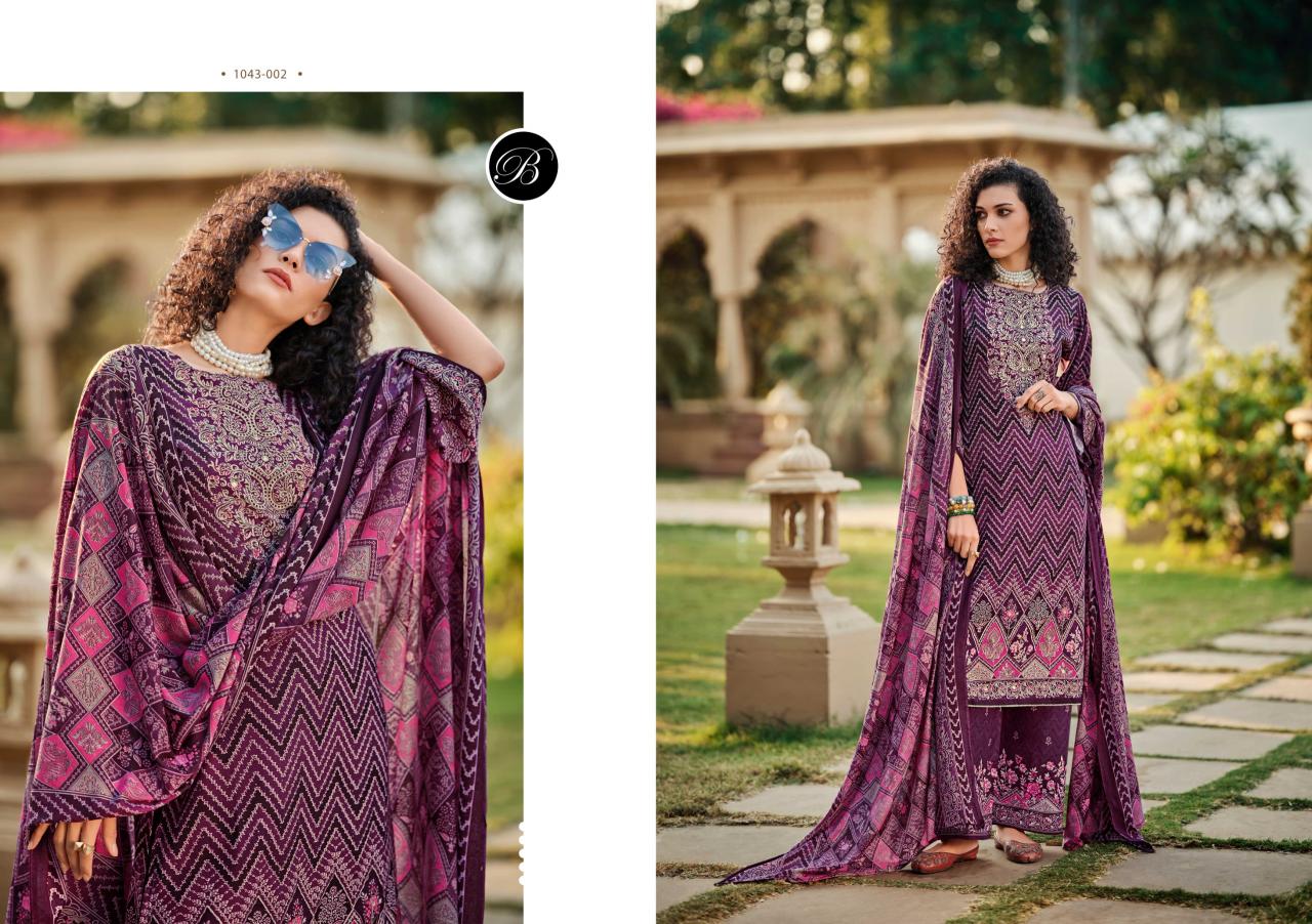 BelliZa Shaheen Vol 3 Catalog mbl dress material wholesale