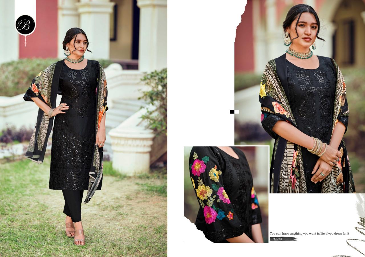 Belliza Zoya Catalog drops cotton dress material wholesale