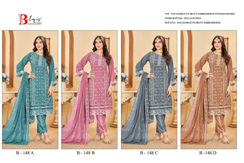 Bilqis B 146 A To D catalog pakistani suits in chennai