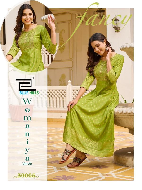 Blue Hills Womaniya Vol 30 Catalog kurtis under 1000