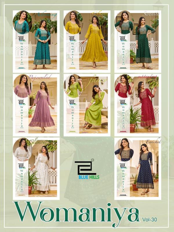 Blue Hills Womaniya Vol 30 Catalog kurtis under 1000