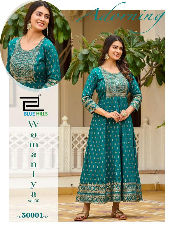 Blue Hills Womaniya Vol 30 Catalog kurtis under 1000