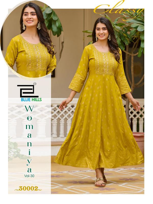 Blue Hills Womaniya Vol 30 Catalog kurtis under 1000