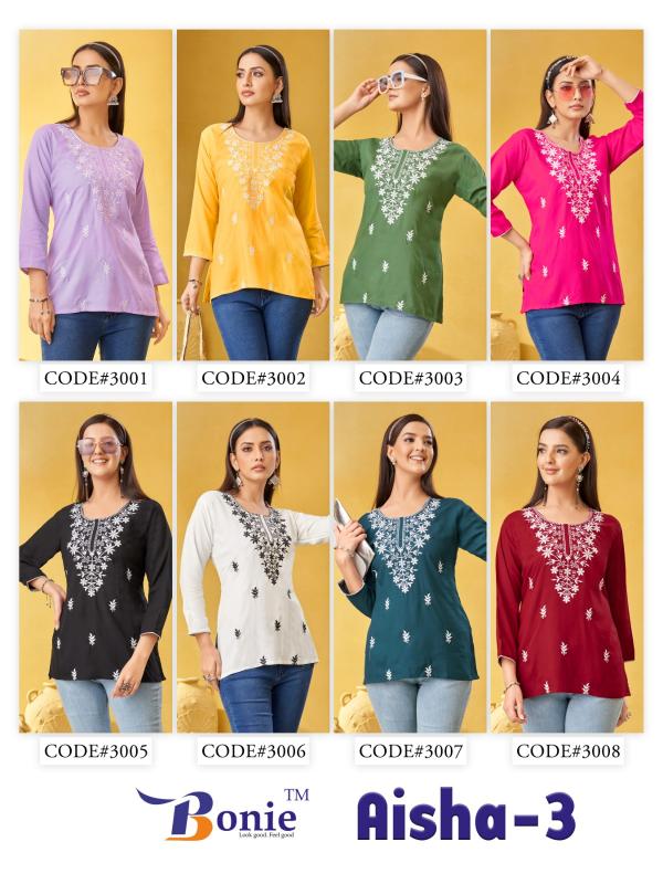 Bonie Aisha Vol 3 catalog kurti manufacturer & wholesaler in mumbai