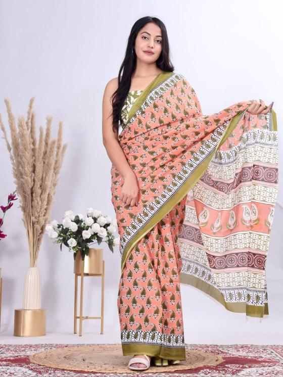 Dazira cotton printed saree manufacturer india