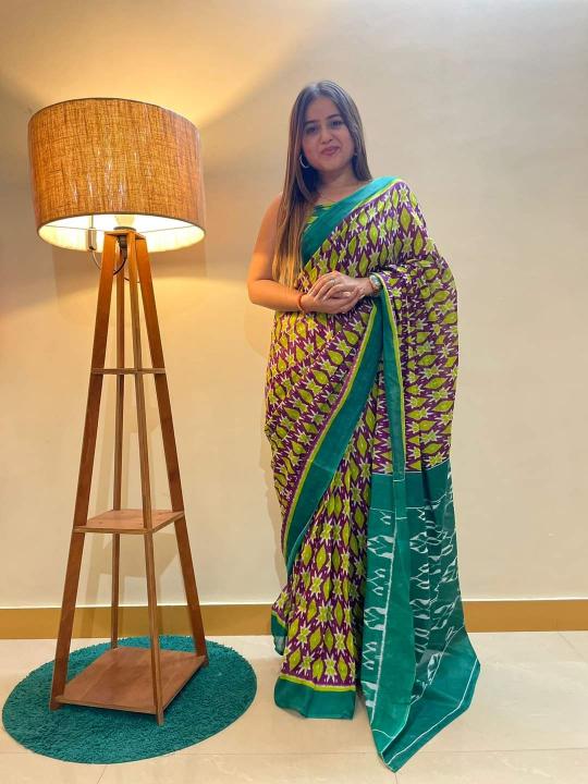 Dazira cotton printed saree manufacturer india