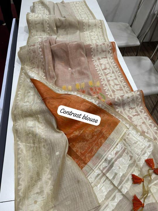 Dazira Premium soft muga Cotton Catalog buy south cotton sarees online india