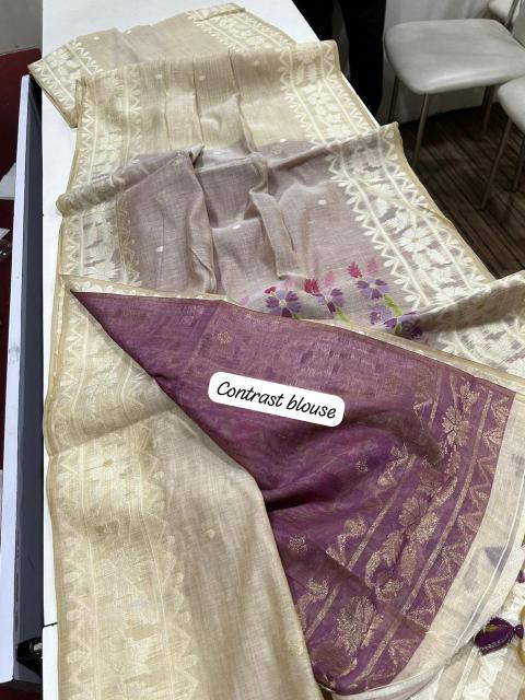 Dazira Premium soft muga Cotton Catalog buy south cotton sarees online india