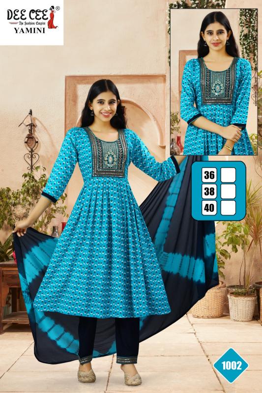 Deecee Yamini Catalog kurti set with dupatta under ₹1000