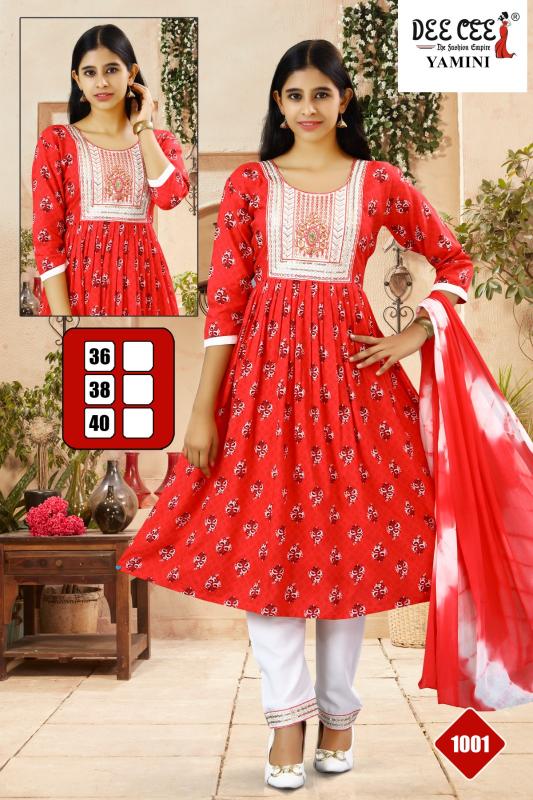 Deecee Yamini Catalog kurti set with dupatta under ₹1000