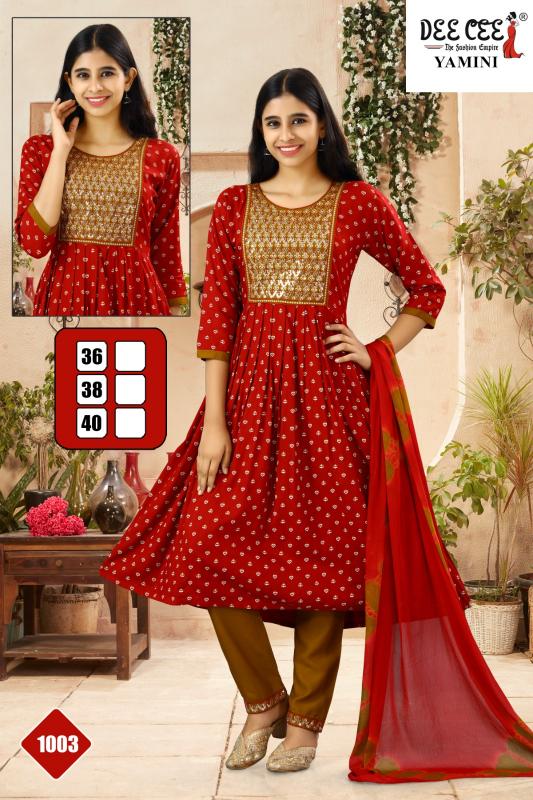 Deecee Yamini Catalog kurti set with dupatta under ₹1000