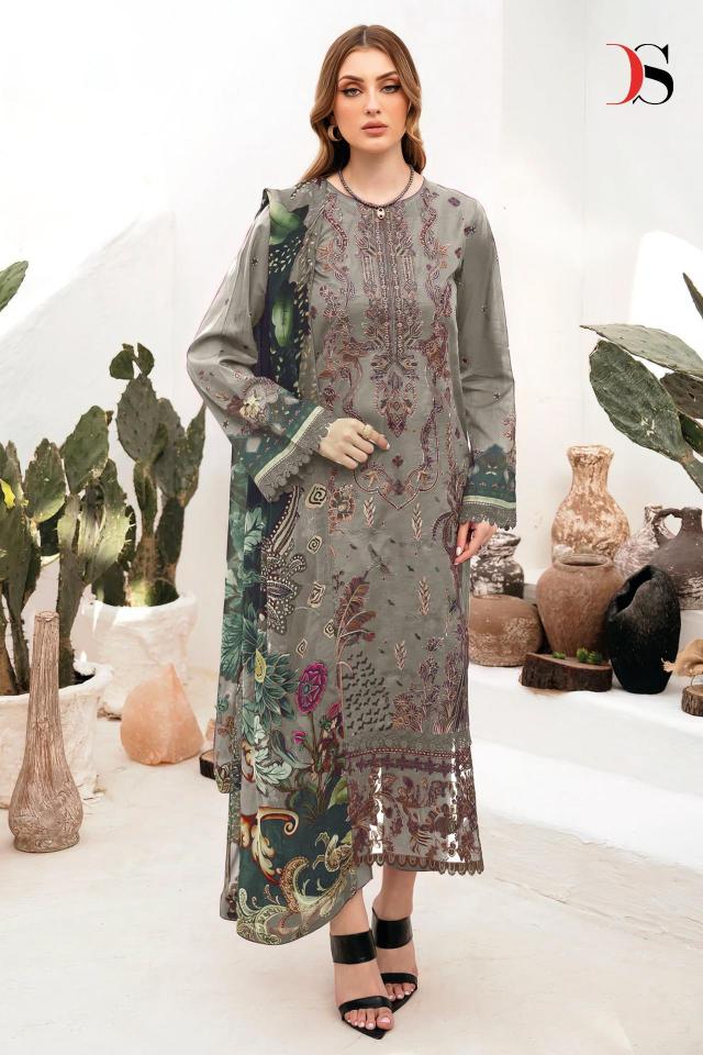 Deepsy Cheveron 13 Catalog Chiffon Dupatta pakistani sharara suit