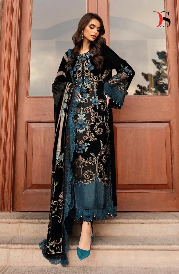 Deepsy Maria B Luxe 2 Nx Catalog Embroidered salwar suit pakistani suits