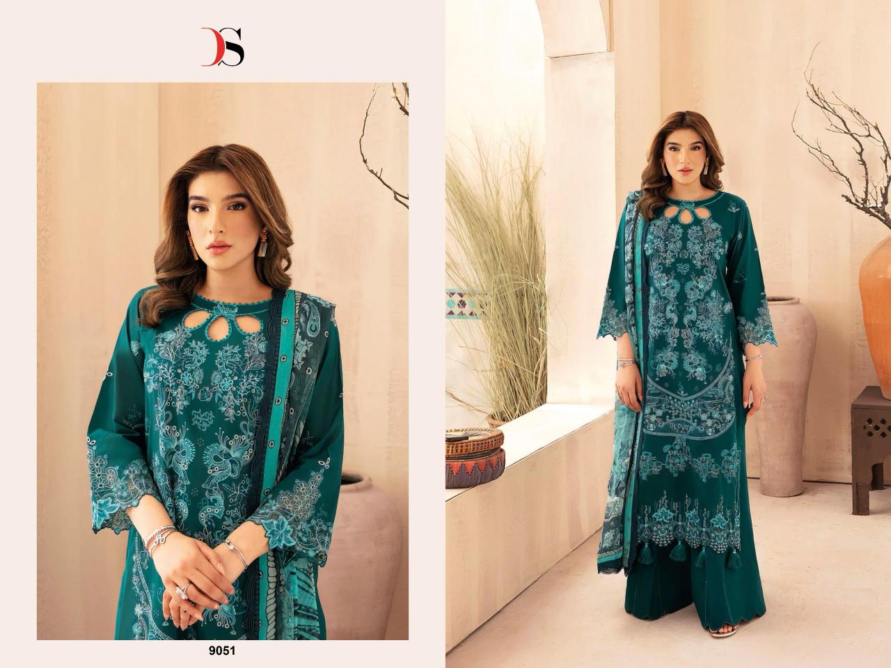 Deepsy Ramsha Luxury Lawn Catalog Chiffon Dupatta latest collection of pakistani suits