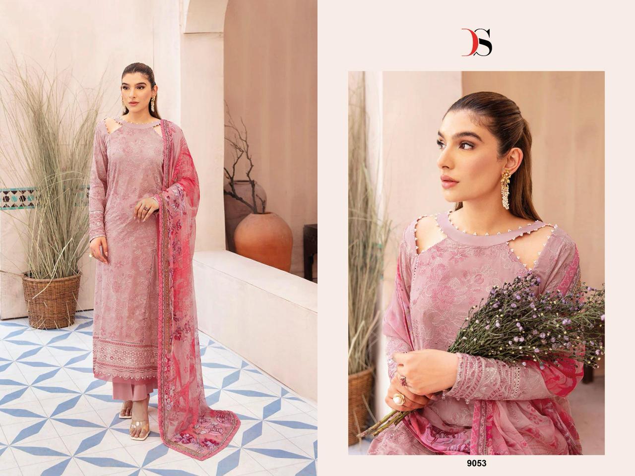 Deepsy Ramsha Luxury Lawn Catalog Chiffon Dupatta latest collection of pakistani suits