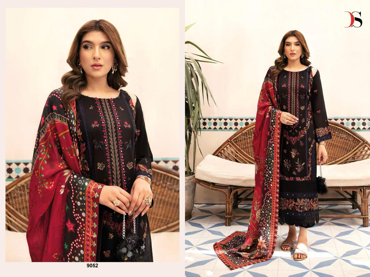 Deepsy Ramsha Luxury Lawn Catalog Chiffon Dupatta latest collection of pakistani suits