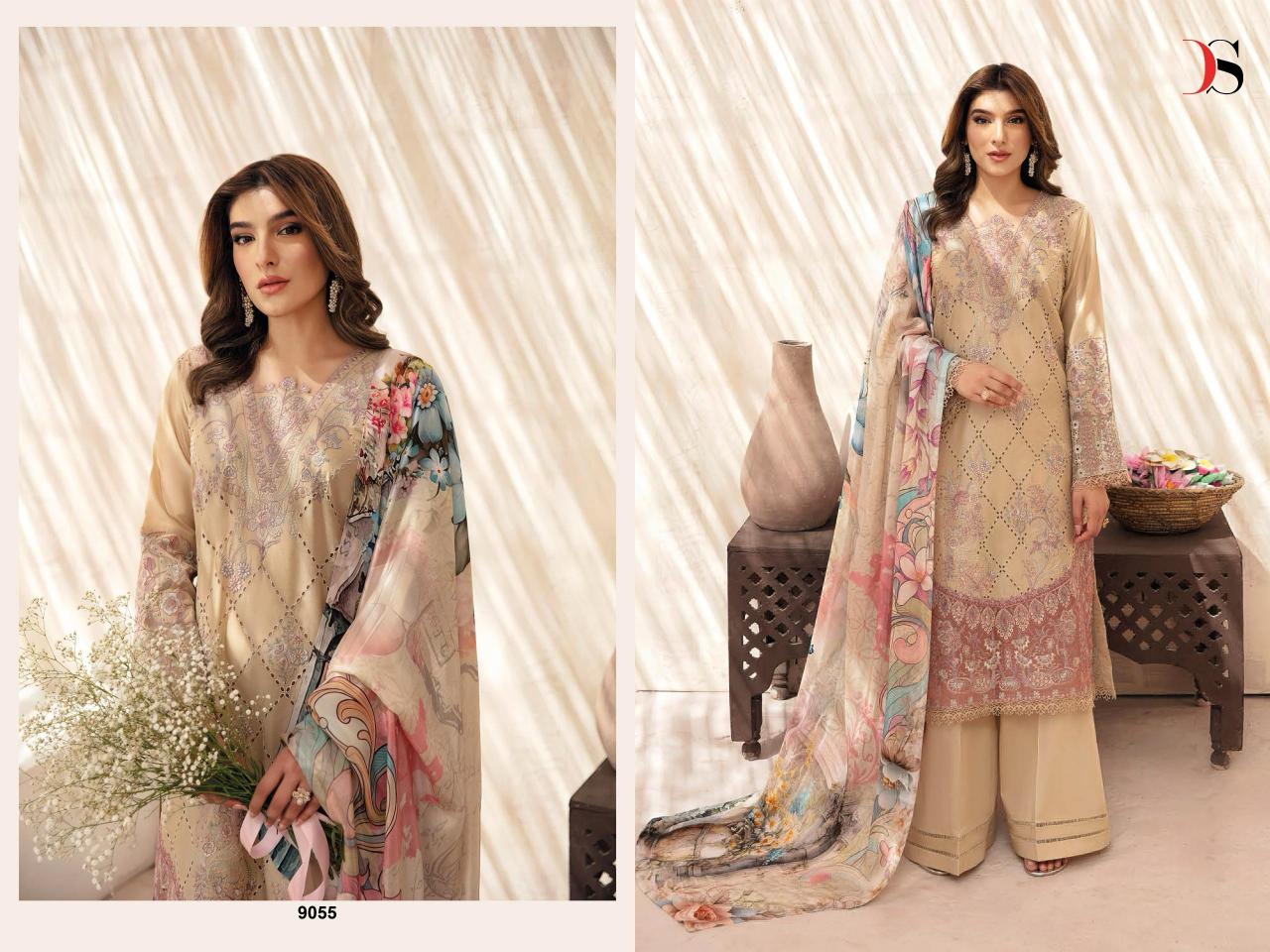 Deepsy Ramsha Luxury Lawn Catalog Chiffon Dupatta latest collection of pakistani suits