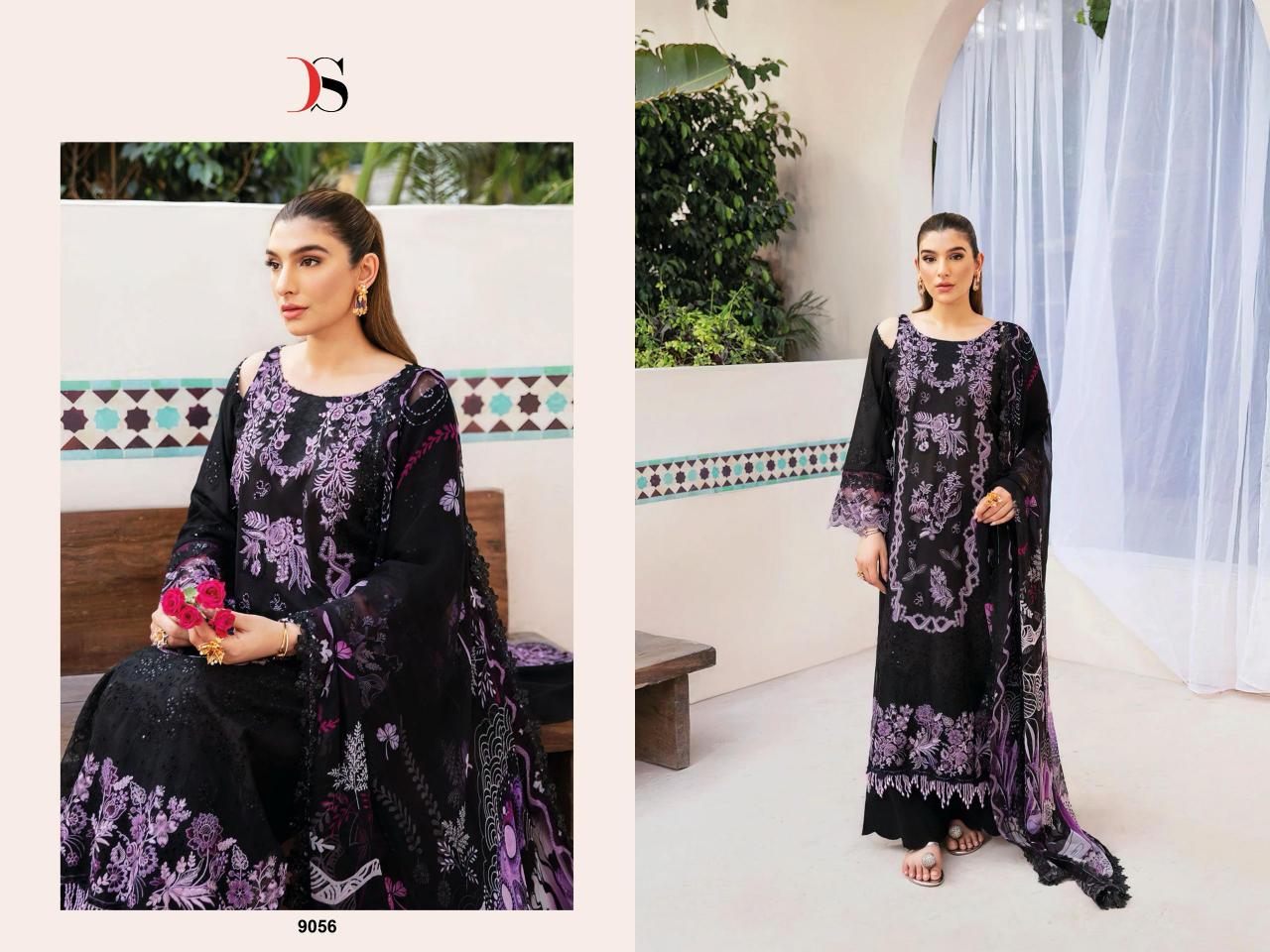 Deepsy Ramsha Luxury Lawn Catalog Chiffon Dupatta latest collection of pakistani suits