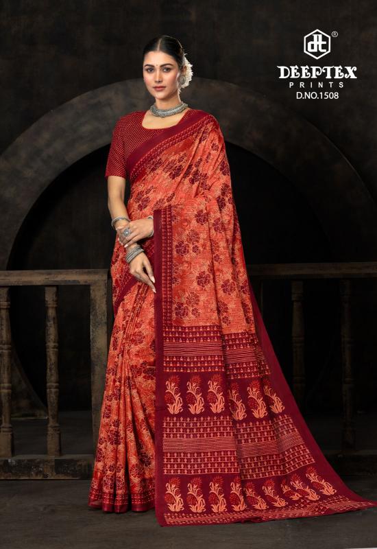 Deeptex Prime Time Vol-15 – Cotton Sarees - Wholesale Catalog