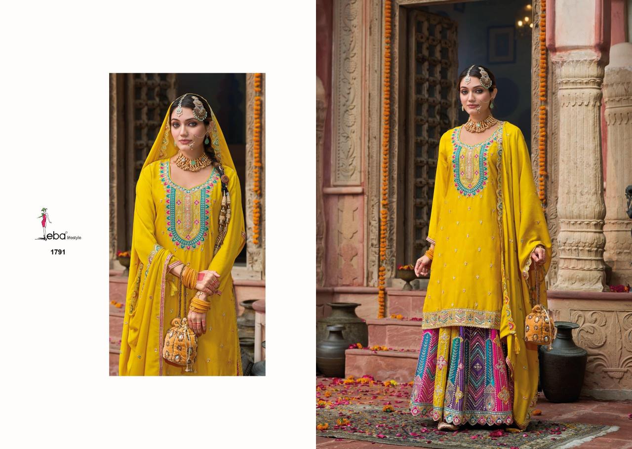 Eba Mohini Catalog Chinon Embroidered pakistani suits uk readymade