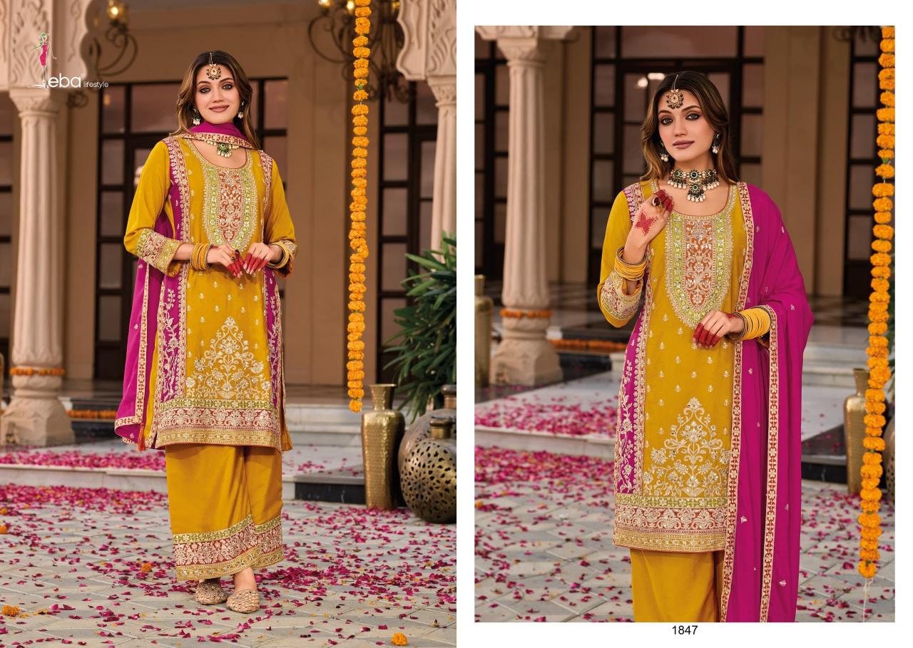 Eba Swara Vol 2 Catalog pakistani chiffon embroidered suits