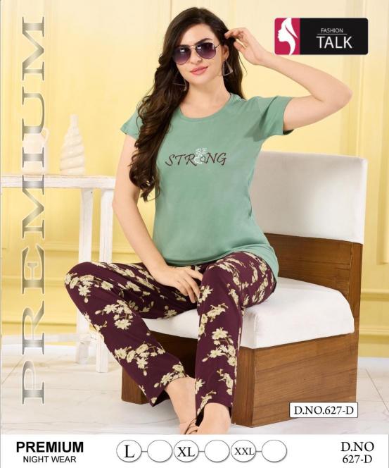 Fashion Talk VOL.PC 627 Catalog night suit manufacturers in ahmedabad