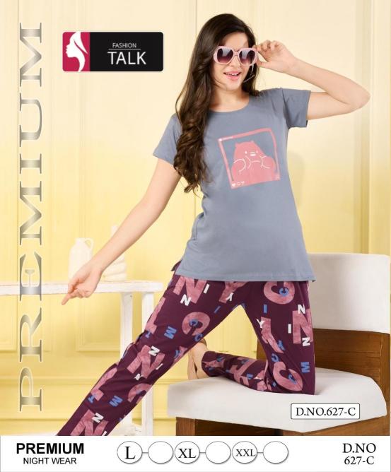 Fashion Talk VOL.PC 627 Catalog night suit manufacturers in ahmedabad