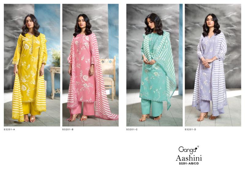 Ganga Aashini 3201 Catalog iris pakistani suits