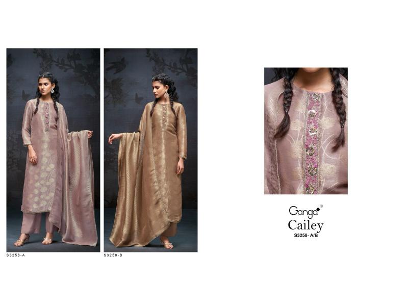 Ganga Cailey 3258 Catalog wholesale salwar suits online surat