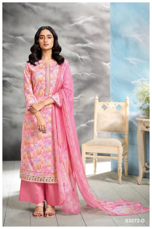 Ganga Greta 3272 Catalog  cotton printed salwar kameez designs