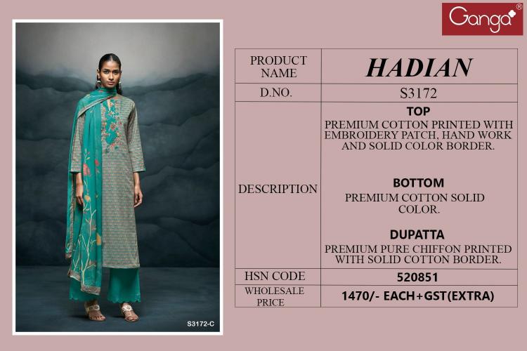 Ganga Hadian 3172 Catalog wholesale salwar kameez in jaipur