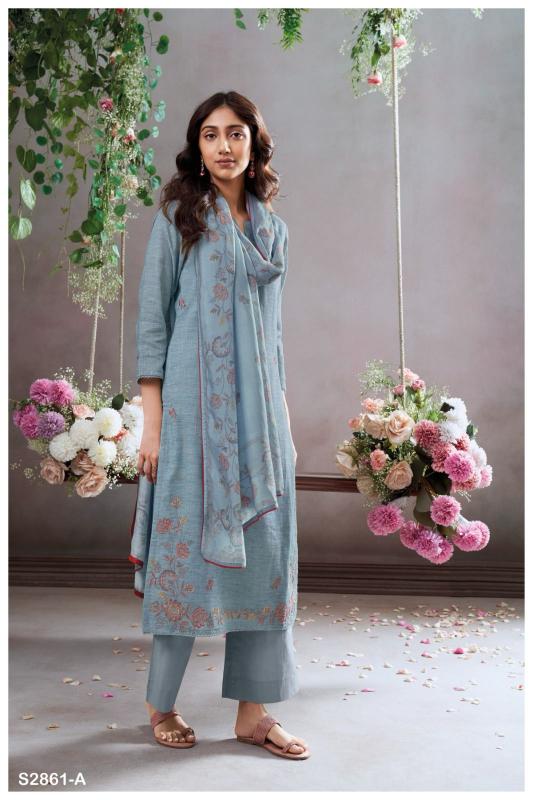 Ganga Sera 2861 catalog wholesale salwar kameez