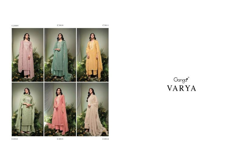 Ganga Varya Catalog linen salwar suits online