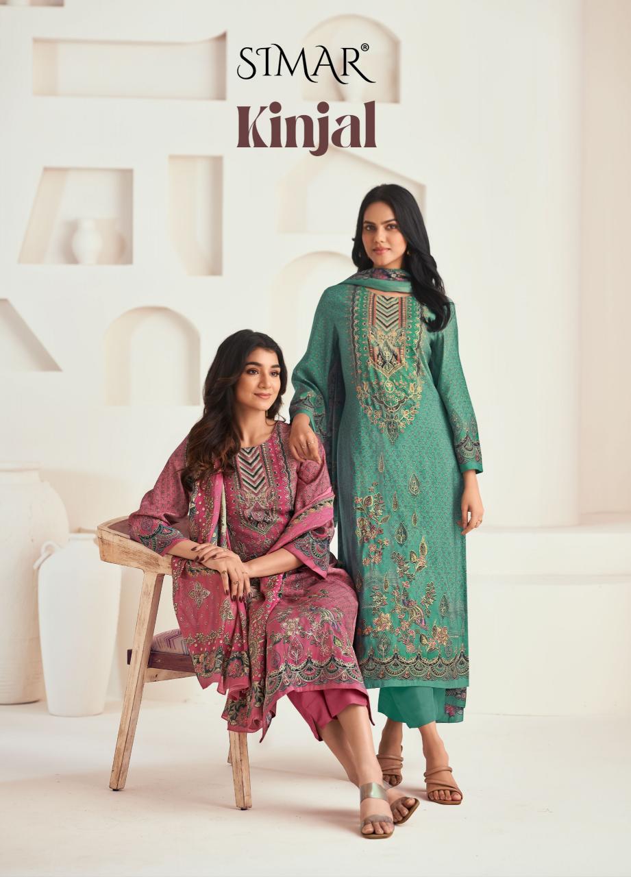 Glossy Simar Kinjal 9141A to 9141D Catalog Salwar suit wholesale catalogs