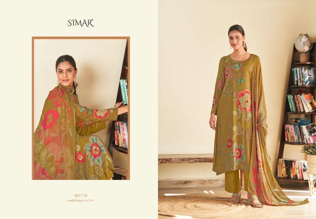 Glossy Simar Prisha 8017A to 8017D Catalog salwar suits wholesale