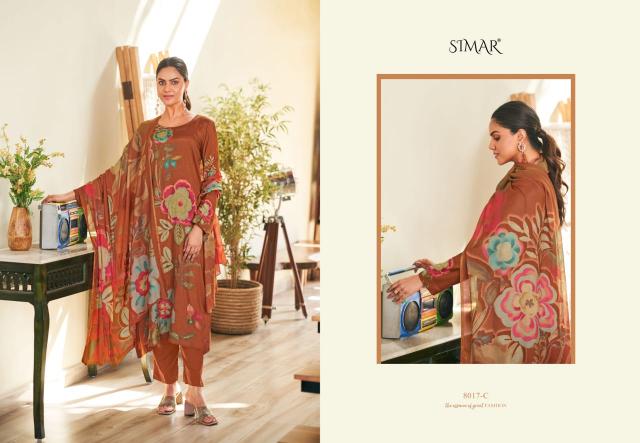 Glossy Simar Prisha 8017A to 8017D Catalog salwar suits wholesale