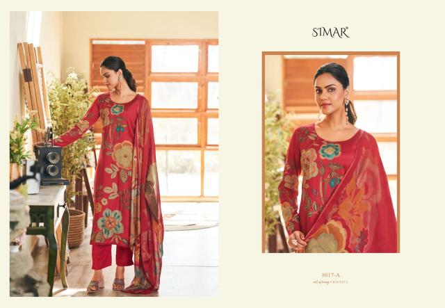 Glossy Simar Prisha 8017A to 8017D Catalog salwar suits wholesale