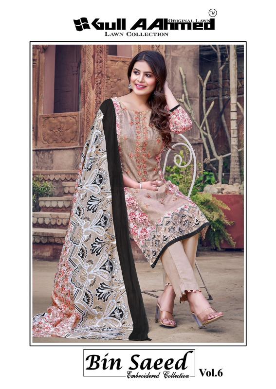 Gull Aahmed Bin Saeed Vol-06 – Karachi Dress Material - Wholesale Catalog